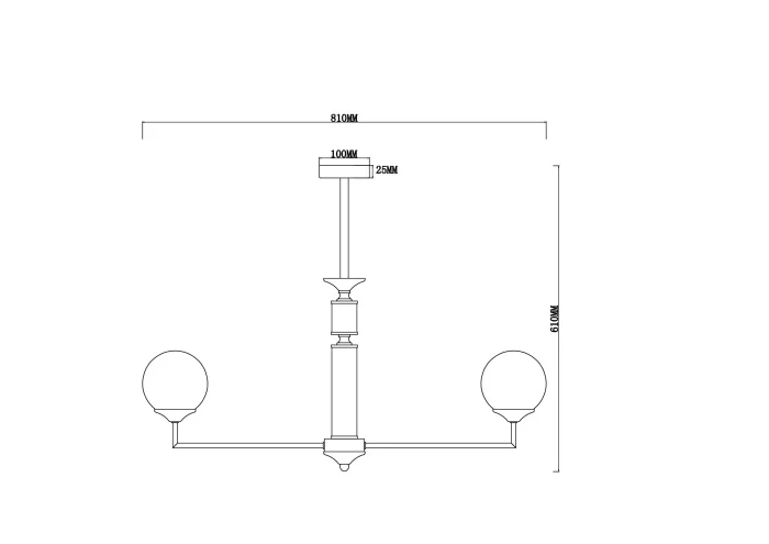 Люстра на штанге Freya Bolas FR5185PL-08BS