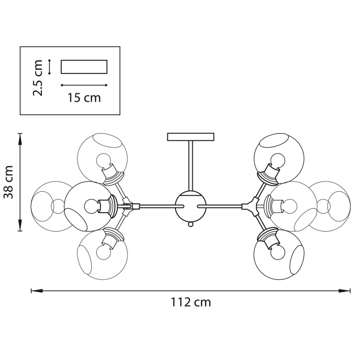 Люстра на штанге Beta LIGHTSTAR 785087