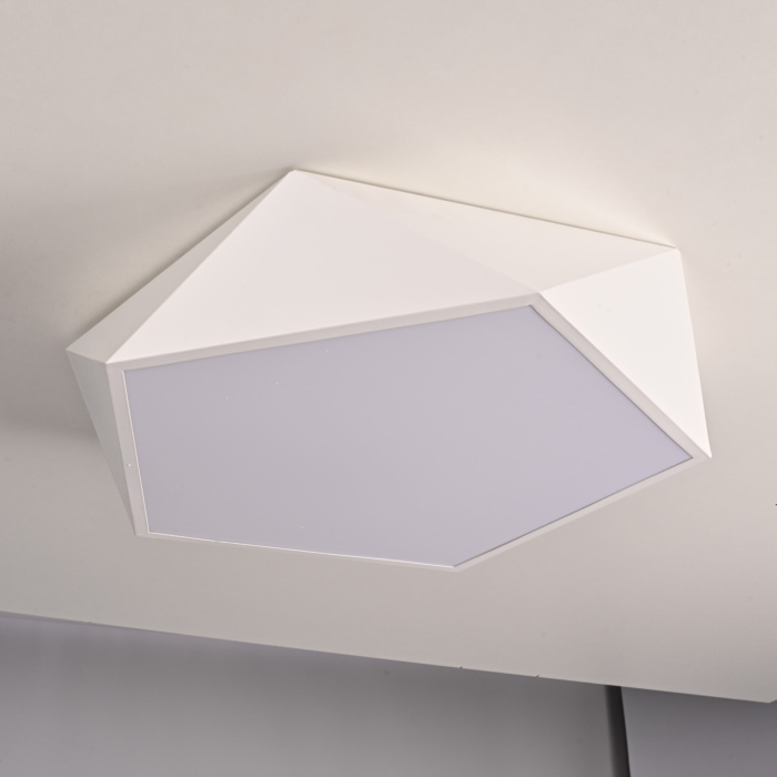 Потолочный светодиодный светильник GEOMETRIC White D40 ImperiumLoft