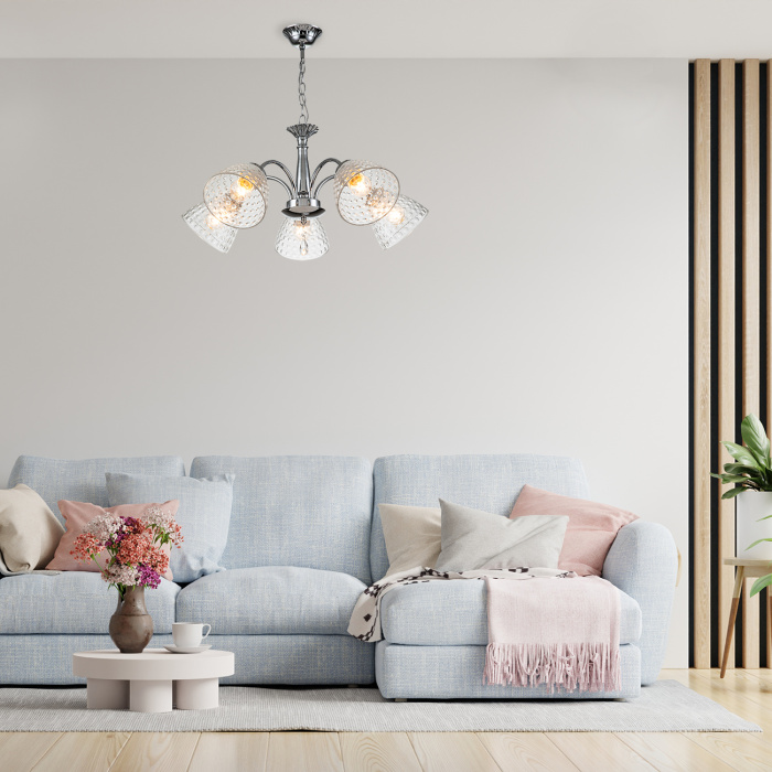 Подвесной светильник FREESIA ESCADA 658/5PL Chrome