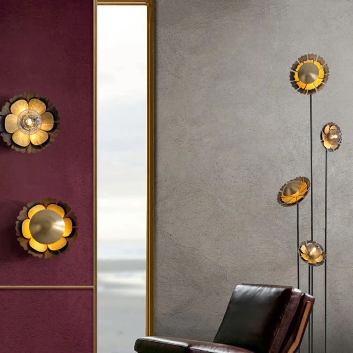 Торшер CAMELLIA FL Латунь ImperiumLoft