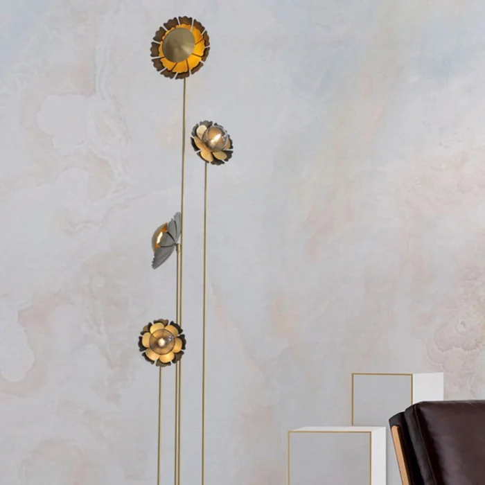 Торшер CAMELLIA FL Латунь ImperiumLoft