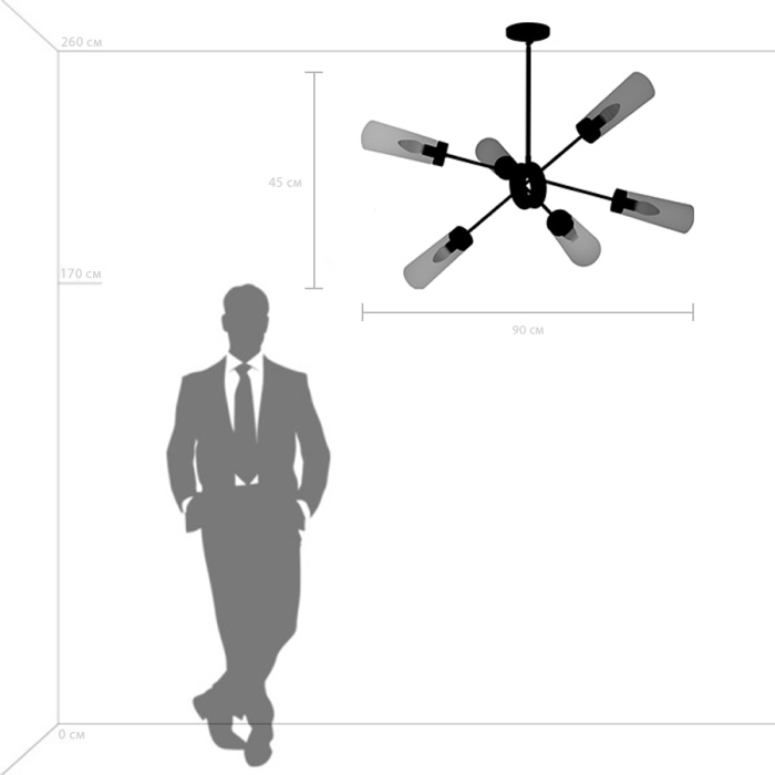 Люстра потолочная Crotone Lightstar 690063