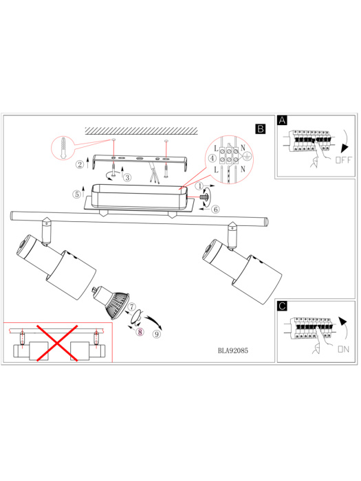 Светодиодный спот DAVIDA EGLO 92085