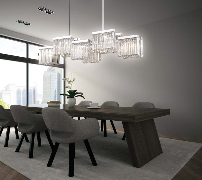 Подвесная люстра Delight Collection Broadway EP68031L-10 chrome