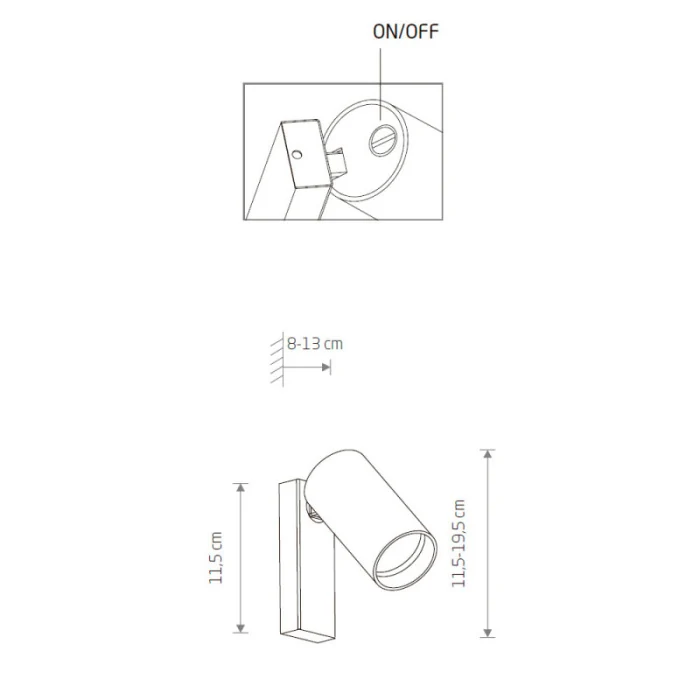 Накладной светильник спот Nowodvorski Mono Black/Gold 7764