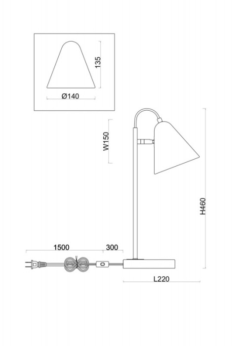 Настольная лампа Freya Falke Market FR8001TL-01WG