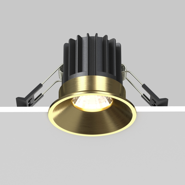 Встраиваемый светильник Maytoni Round DL058-7W4K-BS