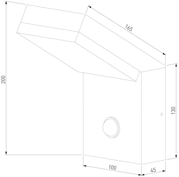 Уличный настенный светильник Elektrostandard Sensor 4690389219245