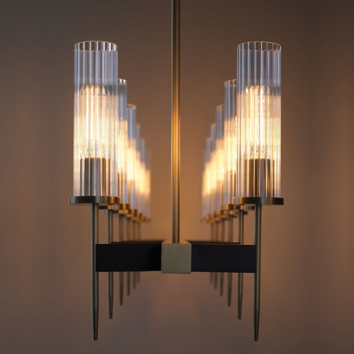 Подвесная люстра Delight Collection Alouette KM0936P-12 brass