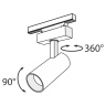 Трековый светильник Maytoni Focus LED TR019-2-15W3K-B