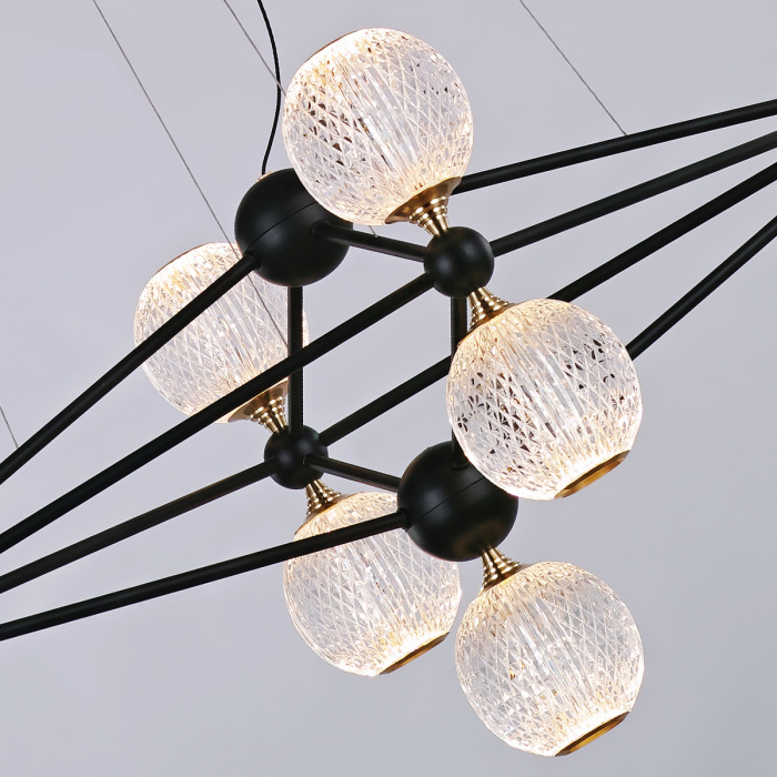 Подвесной светильник Delight Collection Elliot Diamante MD20022005-9B black/chrome