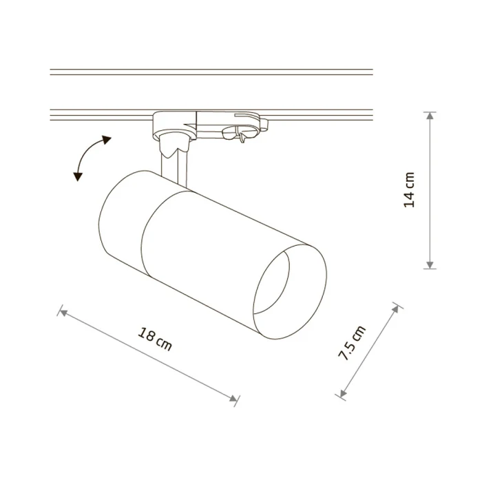 Трековый трехфазный светильник Nowodvorski Ctls Tinos Led Black 10398