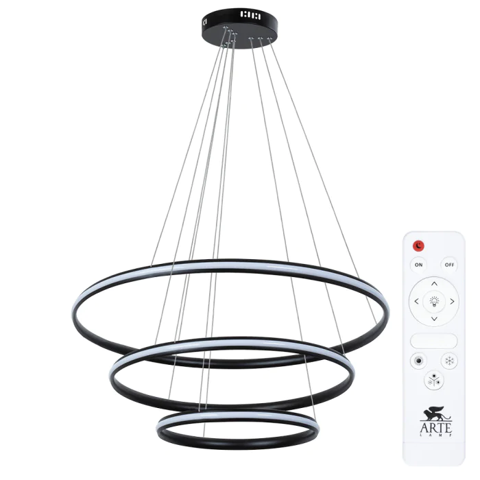 Светильник подвесной Arte Lamp MERIDIANA A2198SP-3BK