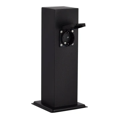 Столб уличный 2 розетки ST-Luce черный 3500W SL9012.405.00