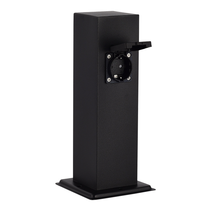 Столб уличный 2 розетки ST-Luce черный 3500W SL9012.405.00