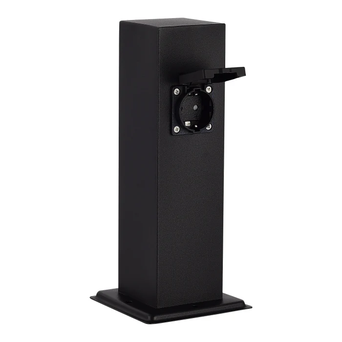 Столб уличный 2 розетки ST-Luce черный 3500W SL9012.405.00