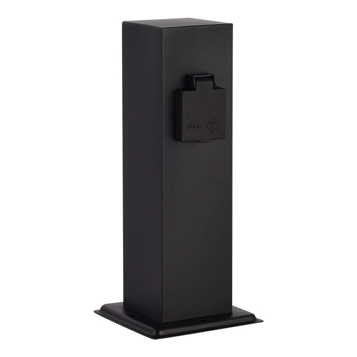 Столб уличный 2 розетки ST-Luce черный 3500W SL9012.405.00