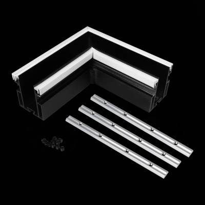 Угол-соединитель для профиля SKYLINE 48 с демпф. системой ST-Luce Черный ST003.479.01