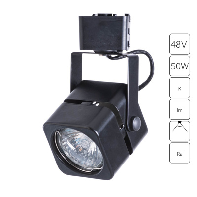 Трековый светильник однофазный Arte Lamp MISAM A1315PL-1BK