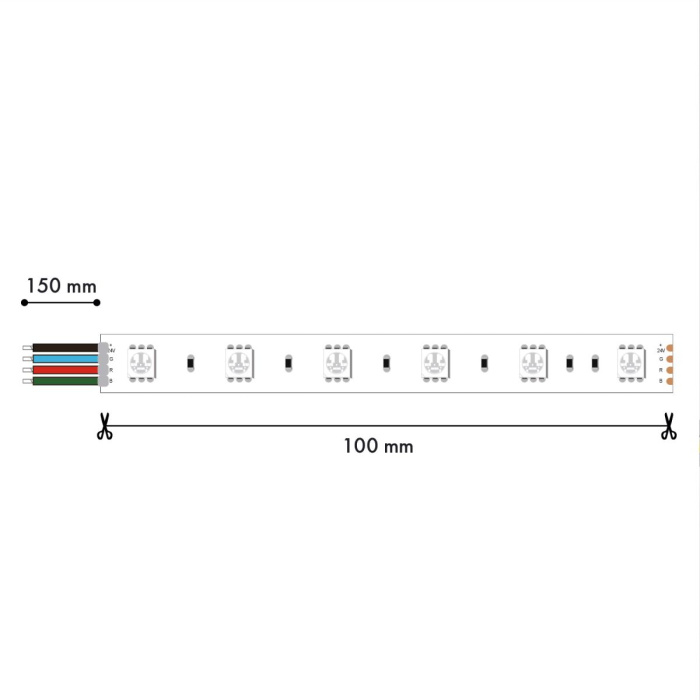 Светодиодная лента Favourite 5050 12Вт/м RGB 5м IP20 2001-71220