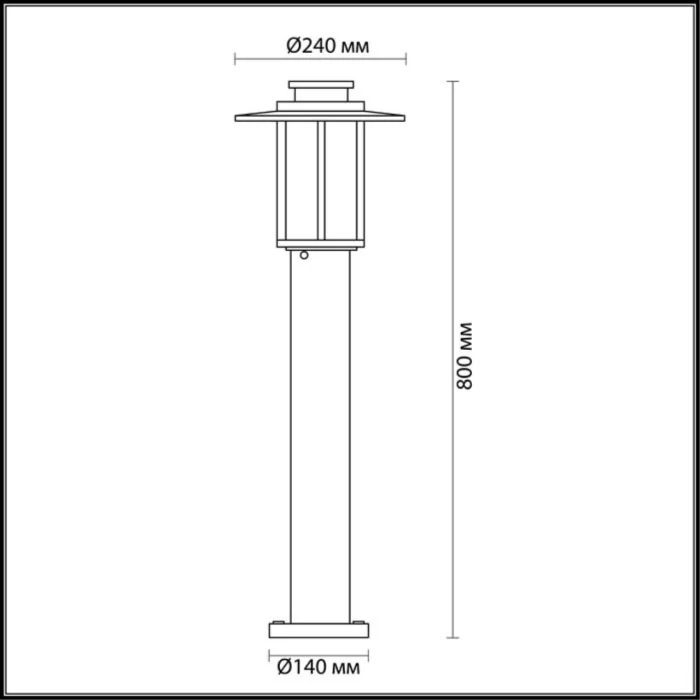 Фонарный столб Odeon Light Mito 4047/1F