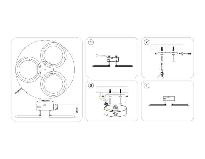 Светильник светодиодный потолочный AMBRELLA light FA8942