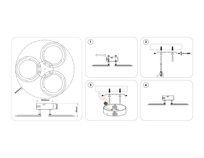 Светильник светодиодный потолочный AMBRELLA light FA8942