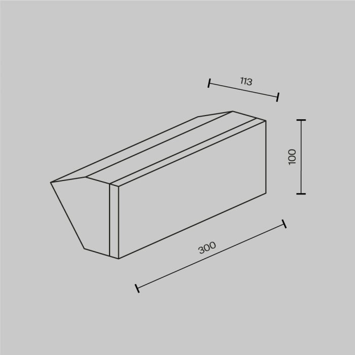 Светильник настенный Maytoni Brick O436WL-L20GF3K