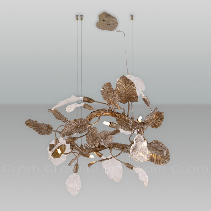 Люстра Cloyd BUCOLICA-B C6 / Ø80 см - серебро (арт.11377)