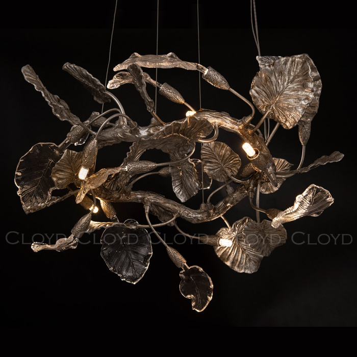 Люстра Cloyd BUCOLICA-B C6 / Ø80 см - серебро (арт.11377)