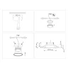 Встраиваемый точечный светильник GX53 TECHNO SPOT AMBRELLA LIGHT TN51801