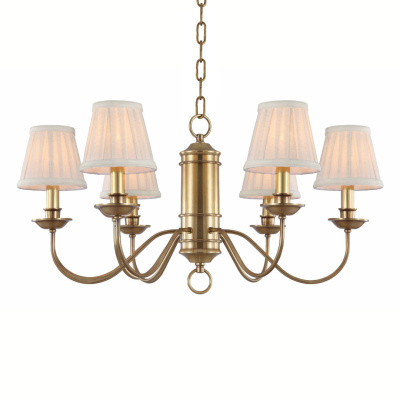 Люстра Cloyd FARM C6 / беж. абажур - Ø67 см - латунь (арт.10065)