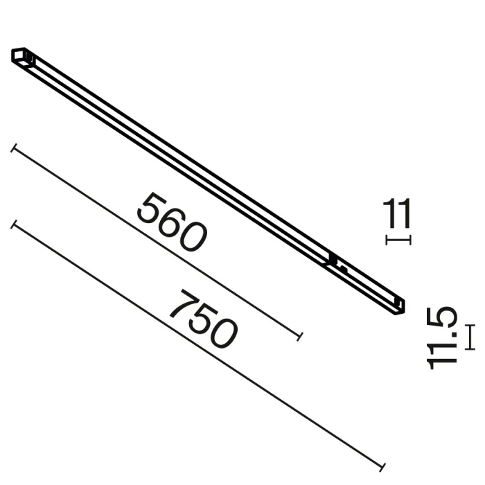 Трековый магнитный светильник Maytoni Technical Basis Exility X TR240-4-12WTW-DSZ-B