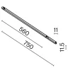 Трековый магнитный светильник Maytoni Technical Basis Exility X TR240-4-12WTW-DSZ-B