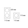Рамка Italline IT02-QRS2 black