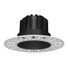 Светильник встраиваемый влагозащищенный Italline IT02-028 black 3000K