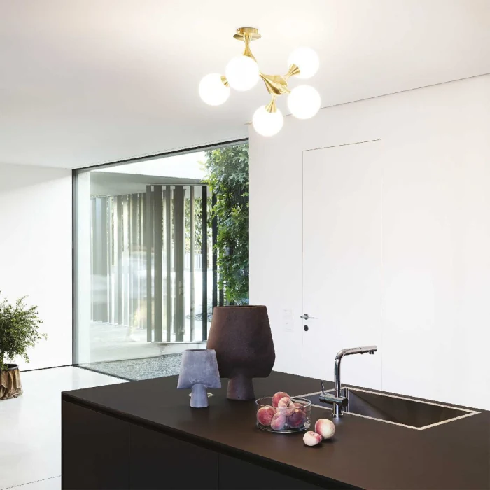 Люстра на штанге Ideal lux NODI PL5 OTTONE 241050