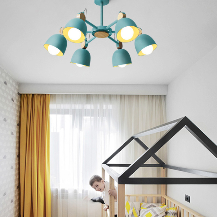 Потолочная люстра на штанге ROLLA 6 Gray ImperiumLoft