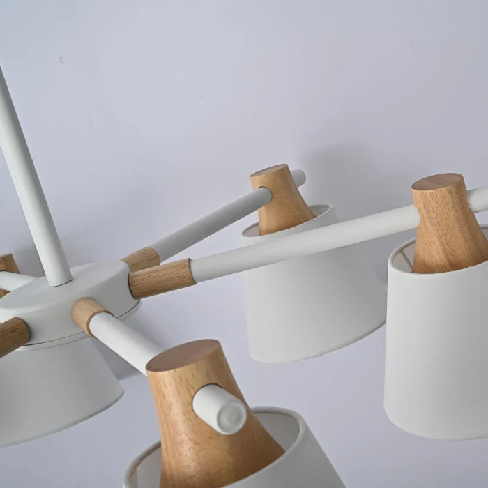 Потолочная люстра на штанге NATURA A WHITE 6 ImperiumLoft