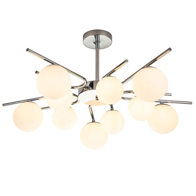 Потолочная люстра на штанге SPHERE ESCADA 642/10P Silver