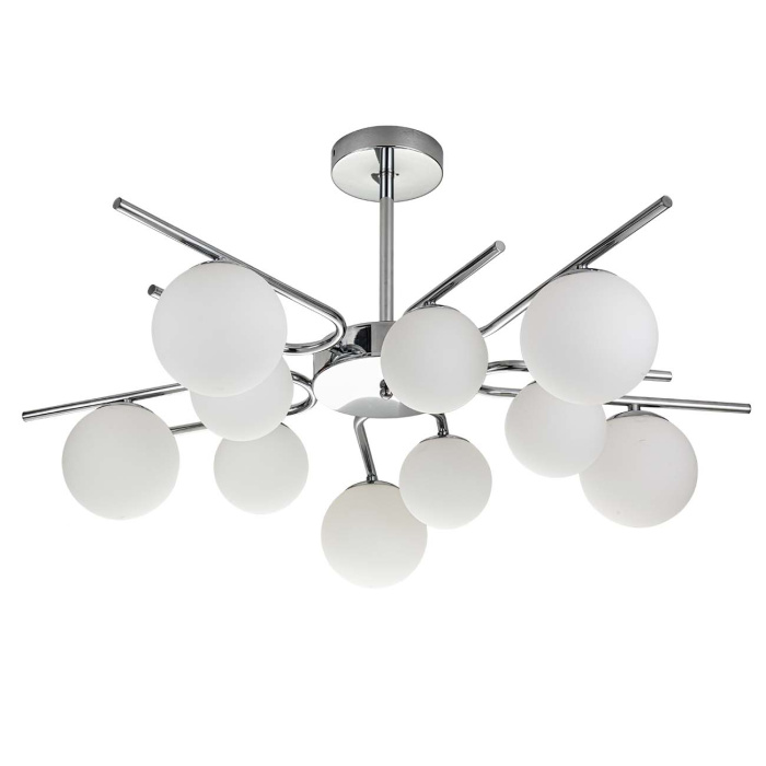 Потолочная люстра на штанге SPHERE ESCADA 642/10P Silver