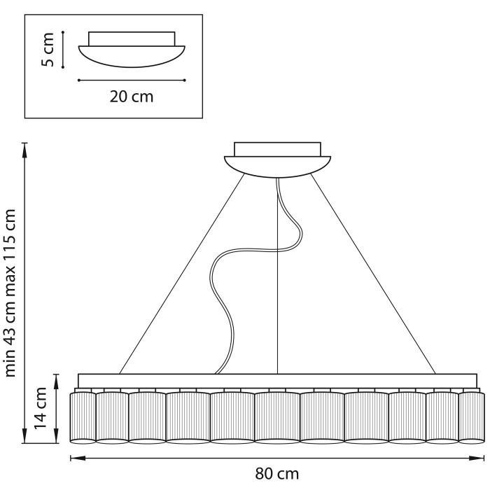 Подвесная люстра Nibbler LIGHTSTAR 812236