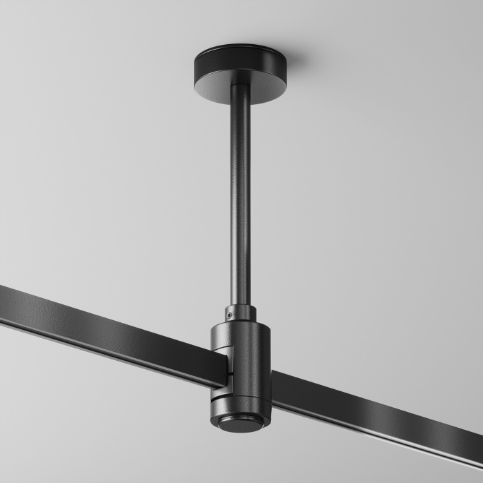 Крепление потолочное Short одинарное 138мм Flarity черный Maytoni TRA156C-SL1-B