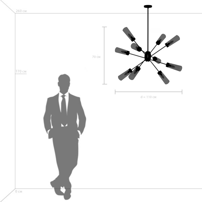 Люстра потолочная Crotone Lightstar 690103