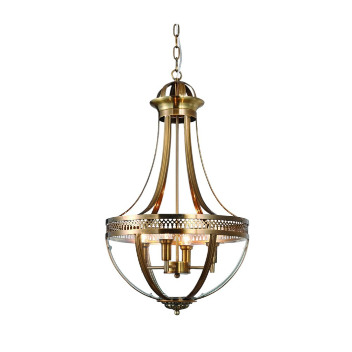 Подвесная люстра Delight Collection Capitol KM0287P-6 antique brass