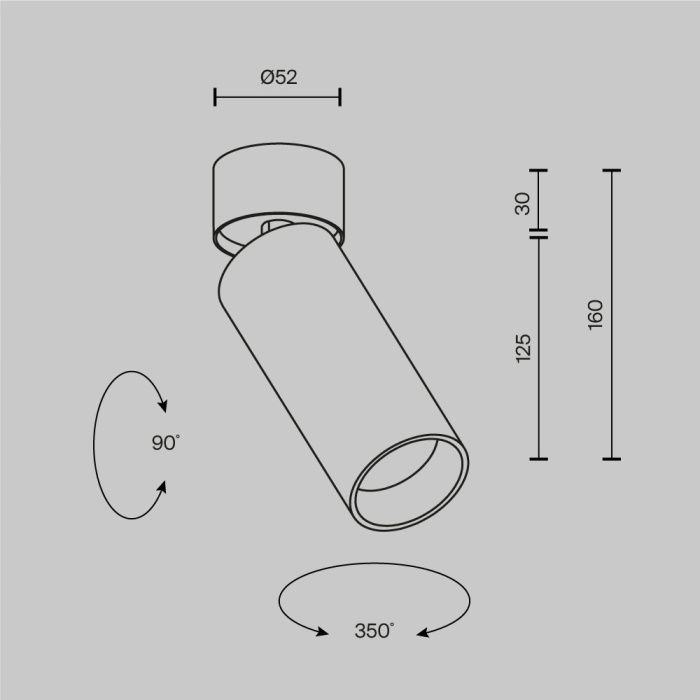 Спот Maytoni Focus LED C055CL-L12W3K-SS-B