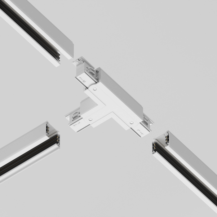 Коннектор Т-образный левый Trinity белый Maytoni TRA005CT-31W-L