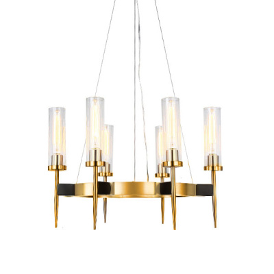 Подвесная люстра Delight Collection Alouette KM0936P-6 brass