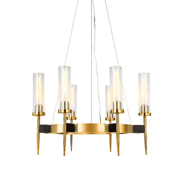 Подвесная люстра Delight Collection Alouette KM0936P-6 brass